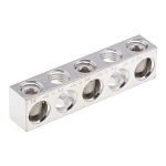 NSI 2/0-14-524 ALUMINUM  MULTIPLE CONNECTOR 2/0-14 AWG 5 HOLES 3 CIRCUITS