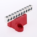 NSI GBA2-10 ALUMINUM ISO LATED GROUND BAR AL/CU 2 -14 AWG WIRE RANGE 10 C