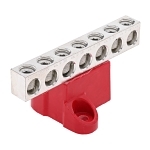 NSI GBA20-7 ALUMINUM ISO LATED GROUND BAR AL/CU 2/0 -14 AWG WIRE RANGE 7