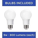 PROG P2602-20WB  2-9W LE D FAN LIGHT KIT