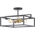 PROG P350120-143 2-60W M ED SEMI-FLUSH CONV