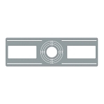 RAB DLPLATE/WFR3456  DL  ECO MOUNTING PLATE GREY FOR WAFER 3-IN /4-IN 5-I