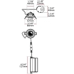 RAB G2R5930120W DL GIMBAL 2-IN ROUND 5W 400