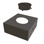 RAB BCK-R5  5-IN ROUND P OLE BASE COVER & CAP KIT