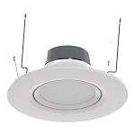 RAB RA6R109FA120WS  RETR OFIT ADJ DL 6-IN 10W 900LM CRI90 ROUND 5CCT 120V