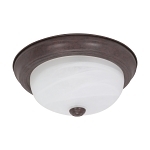 SATCO 60-205 2 LIGHT 11-IN. FLUSH MOUNT ALABA