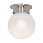 SATCO 60-245 1 LIGHT 6-IN. CEILING MOUNT WHIT