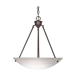 SATCO 60-371 3 LIGHT 23-IN. PENDANT ALABASTER