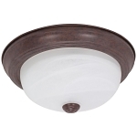 SATCO 60-205 2 LIGHT 11-IN. FLUSH MOUNT ALABA