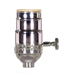 SATCO 80-1025 3-WAY (2 CIRCUIT) TURN KNOB SOCKE