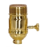 SATCO 80-1034 3 WAY (2 CIRCUIT) TURN KNOB SOCKE