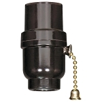 SATCO 80-1108 SOCKET MEDIUM BASE BRASS ON-OFF