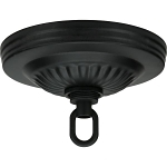 SATCO 90-198 RIBBED CANOPY KIT BLACK FINISH