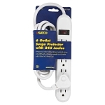 SATCO 91-229 6 OUTLET STANDARD SURGE STRIP WIT