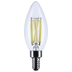 SATCO S11385 8 WATT C11 LED FILAMENT CLEAR CANDE