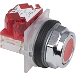 SQD 9001KR1RH6 PB METAL RED FLUSH SPR RET 1NC