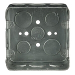 Steel City 4 Outlet Box Cover – 1/2 Inch Raised Galvanized Steel – Octagon, 54C3-1/2