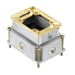 ABB 641 1 1-G FLUSH SVC FLR-BX 35CU HUB1-IN