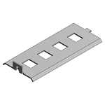S/C AFD 4 4RJ DATA PNL CVR 4OMNIJACK/KEYSTON JA