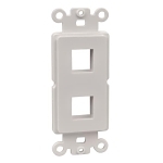 ABB OPODEC2-WH DECORA ADAPTER 2-PORT KEYSTONE