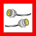 TPC-WIRE 84300 16/3 MALE RECEPTACLE