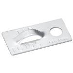 TY-RAP TC105 MOUNTING PLATE AL 1X.5-IN NO10 SC