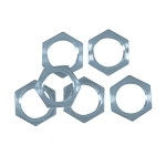 ANGELO 70622 STEEL HEX N UTS 6PK