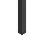 W-MOLD 25DTC-412BK TPP B LANK STEEL BLACK 12-FT