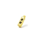 WOOD 4052BLK 2-BUTTON PENDANT - BLK PLASTIC MU